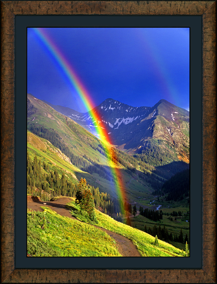 framed rainbow trail