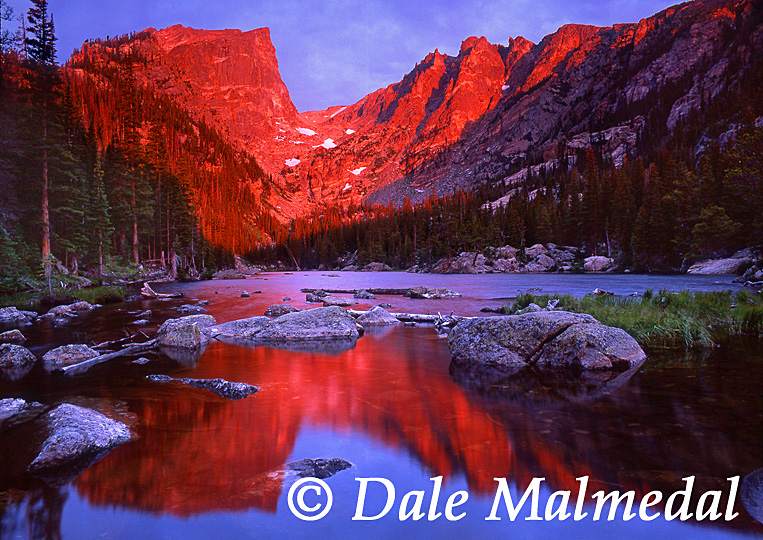 dream lake sunrise