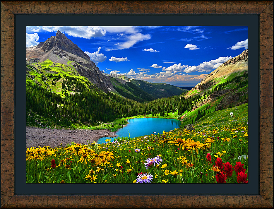 Framed Alpine Idyll