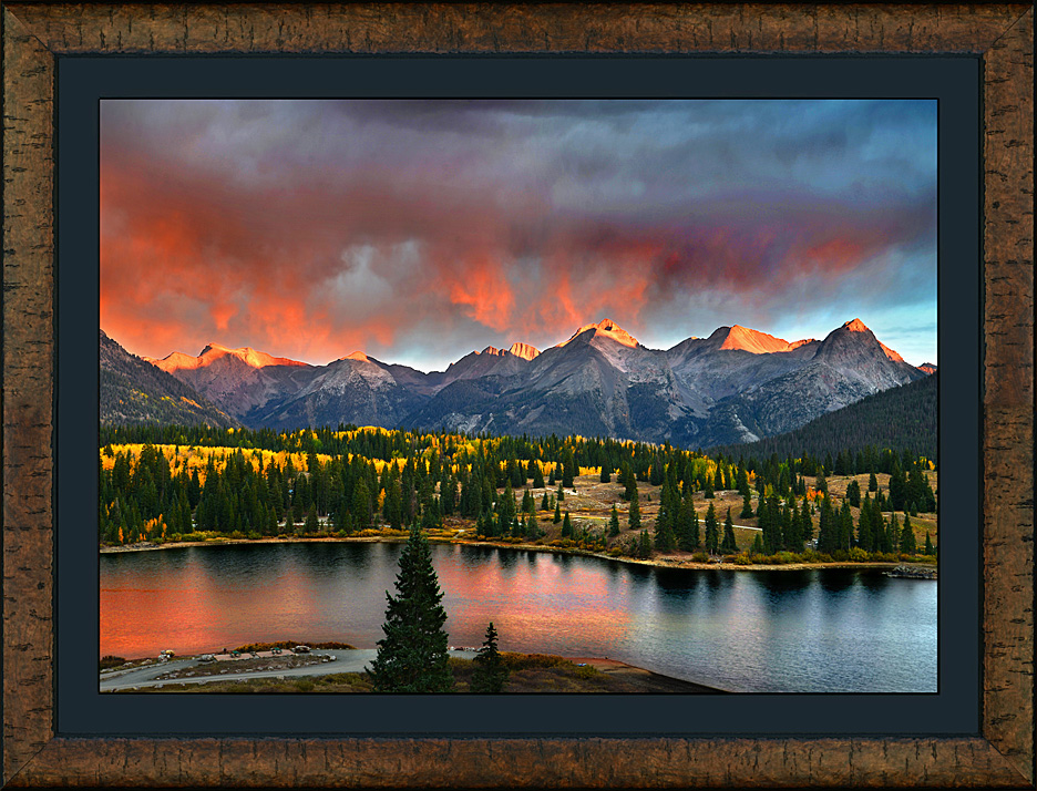 framed celestial fire