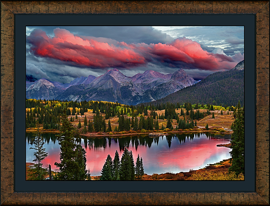 Framed Crimson Evening