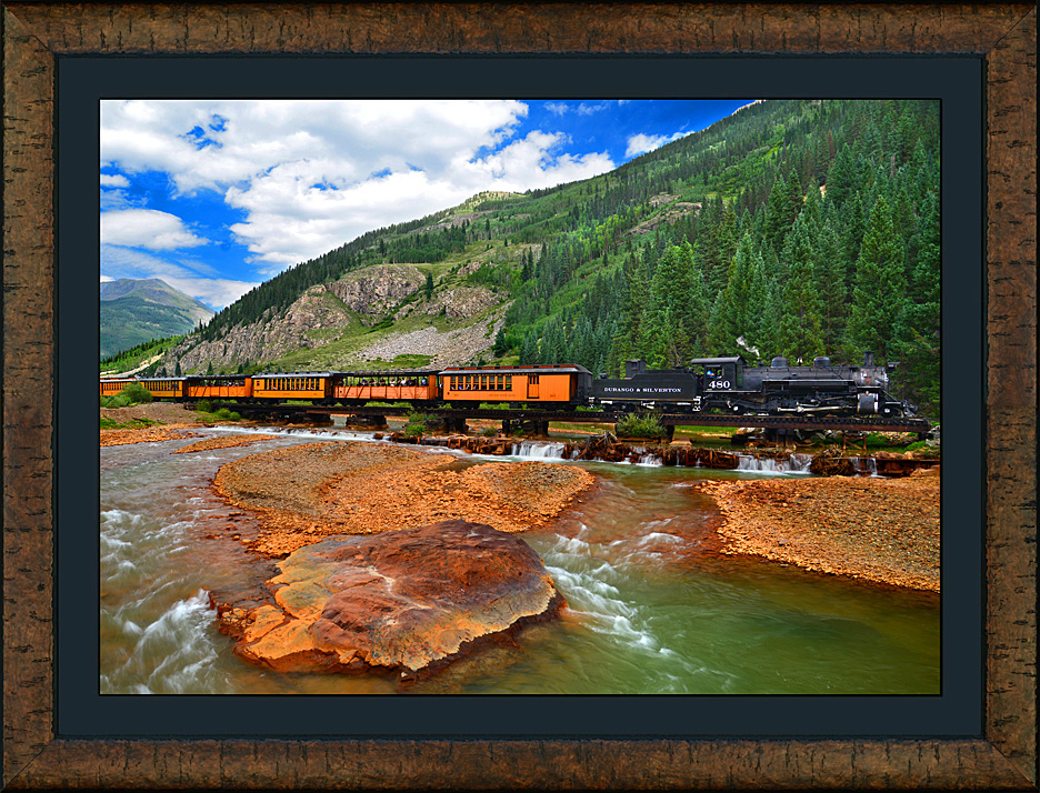 framed crossing the animas