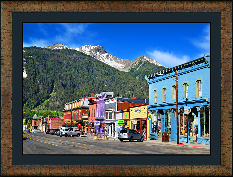 framed downtown silverton colorado