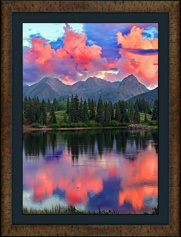 framed evening reflections