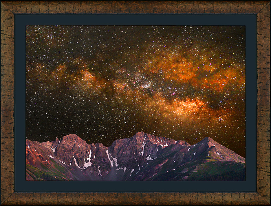 Framed Galactic Storm