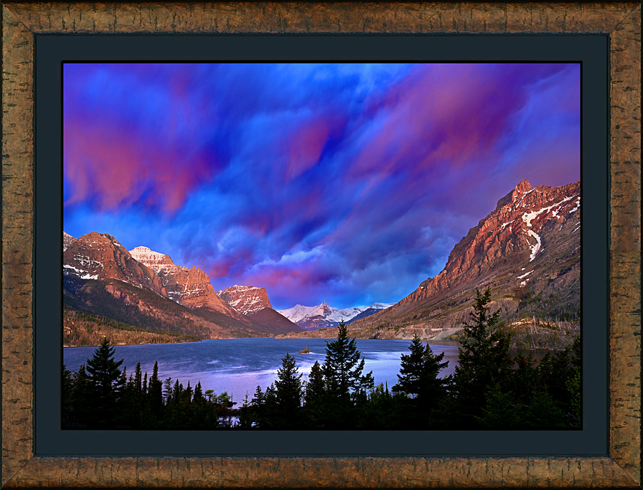 framed glacier glow