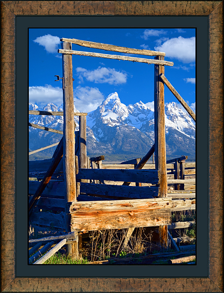 framed grand teton vista