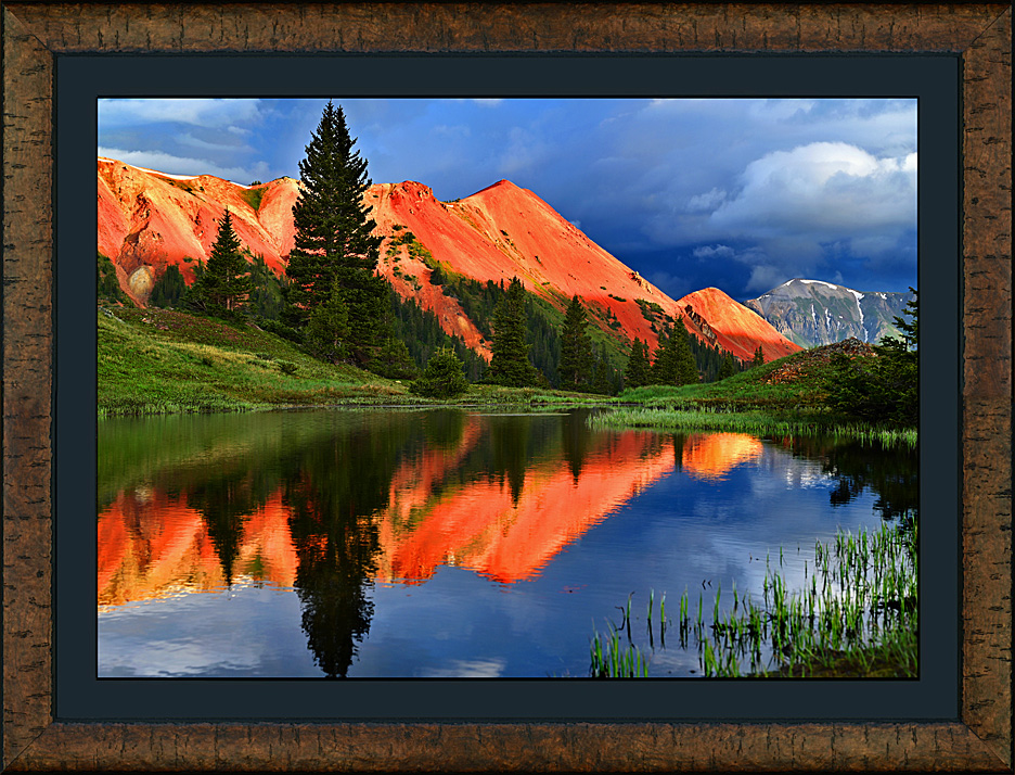 Framed Red Mountain Morning