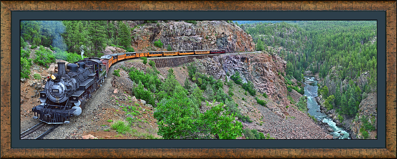 framed pan the highline