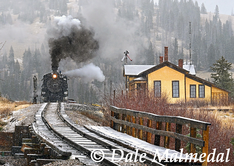 snow and steam