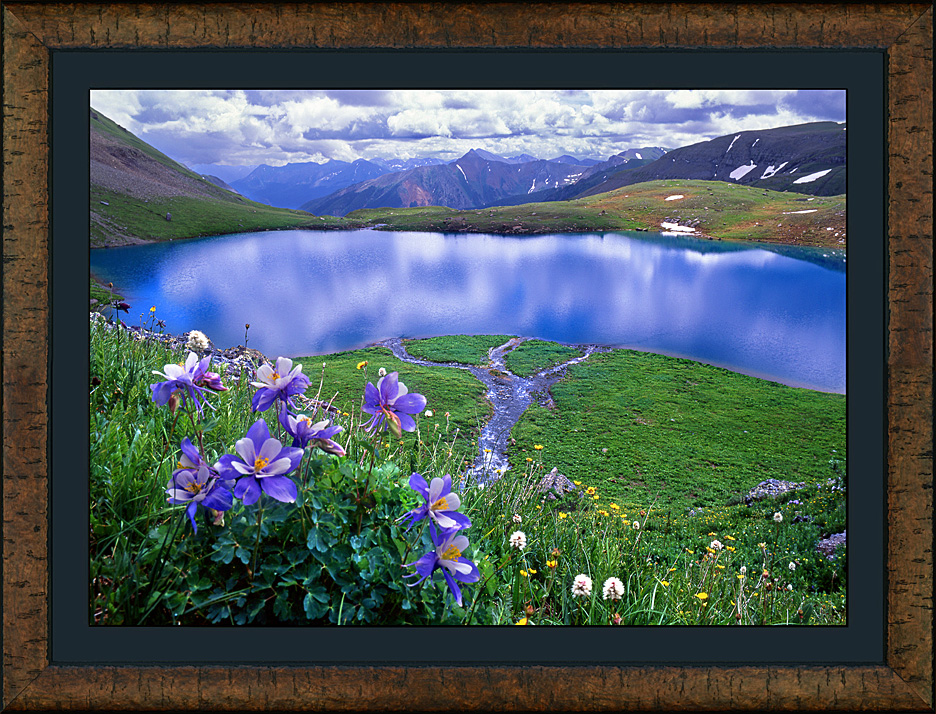 framed ice lake