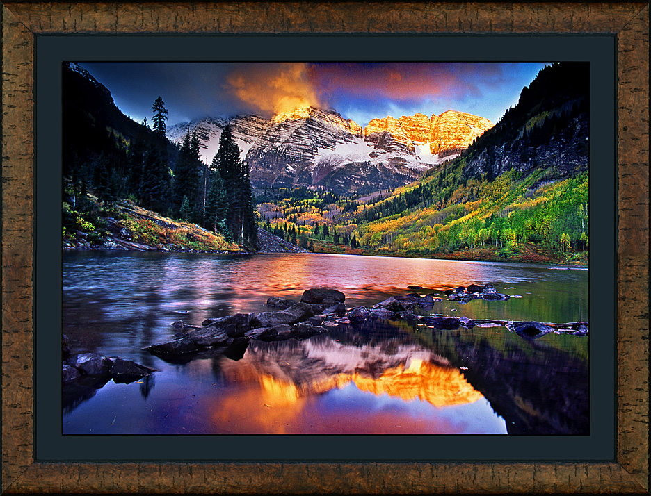 framed early morning light