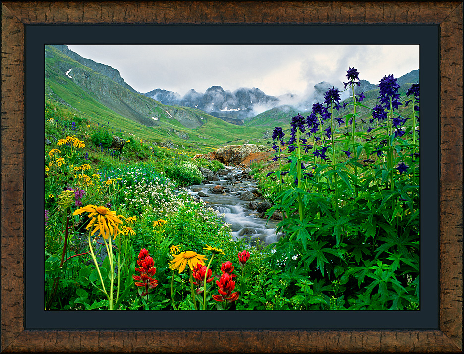 framed misty basin