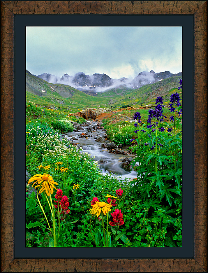 framed misty valley