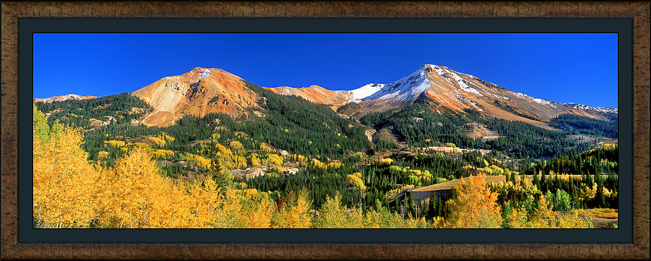 framed pan red mountain vista