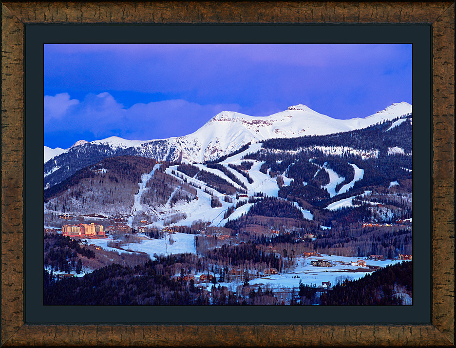 framed village twilight
